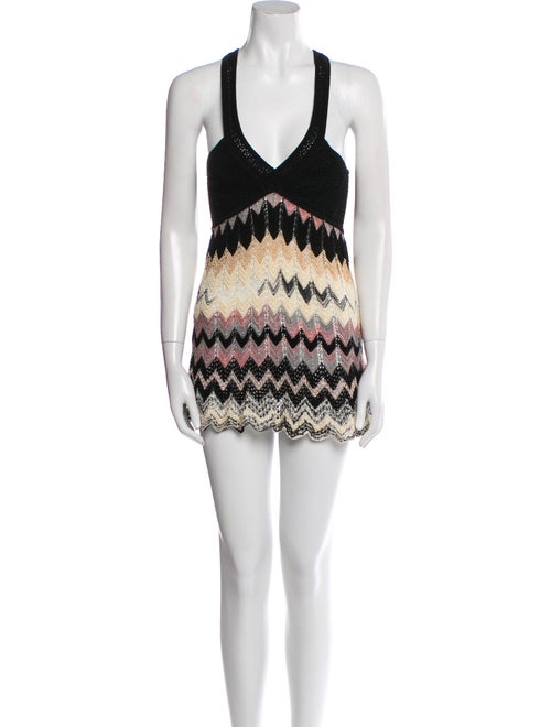 M Missoni Striped V-Neck Tunic