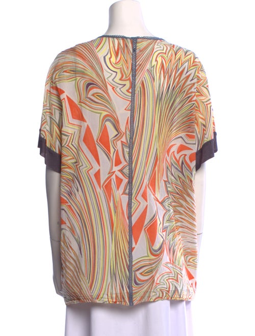 M Missoni Printed V-Neck Tunic