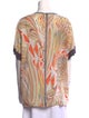 M Missoni Printed V-Neck Tunic