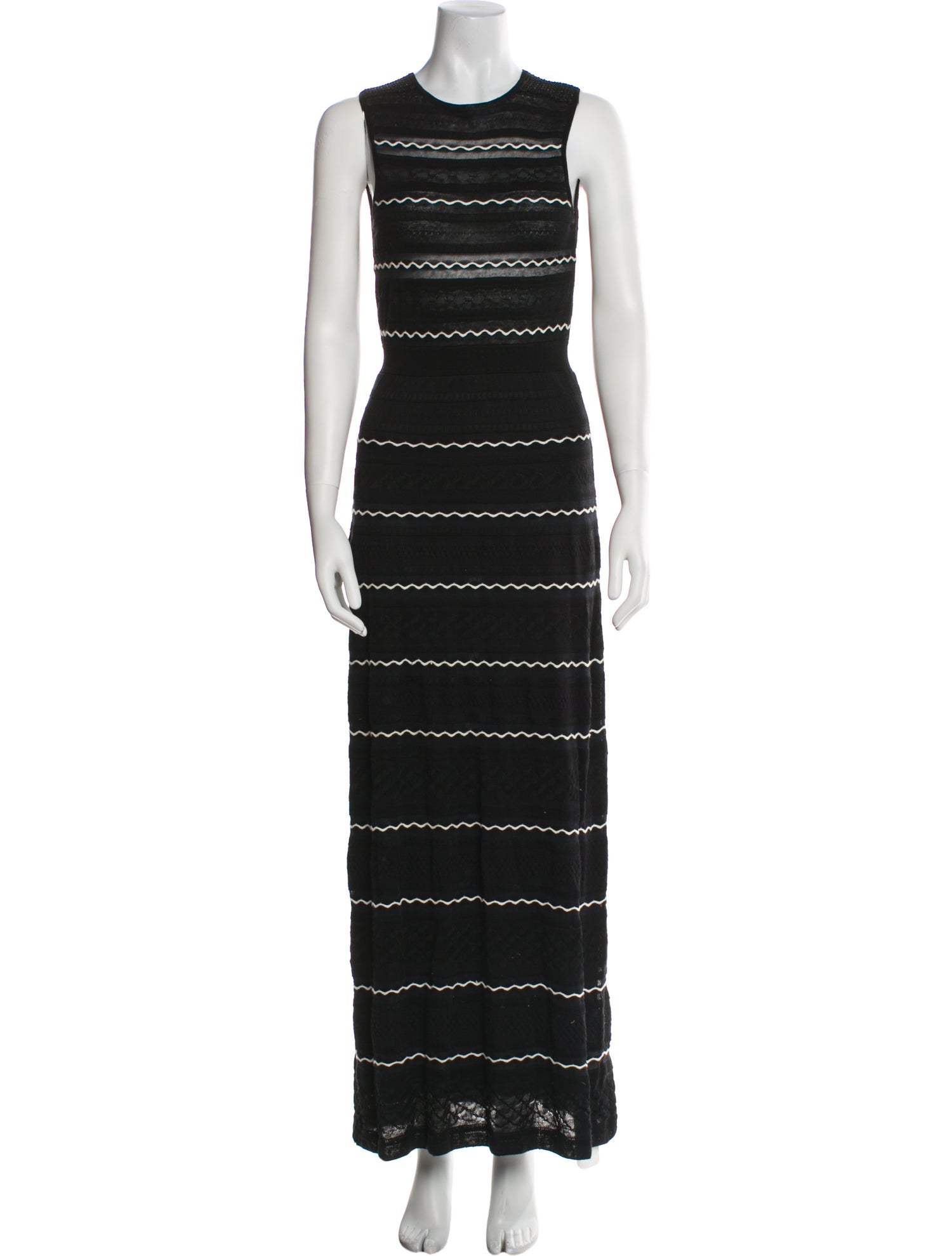 M Missoni Striped Long Dress