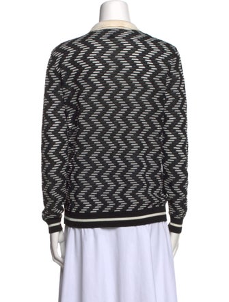 M Missoni Printed V-Neck Sweater
