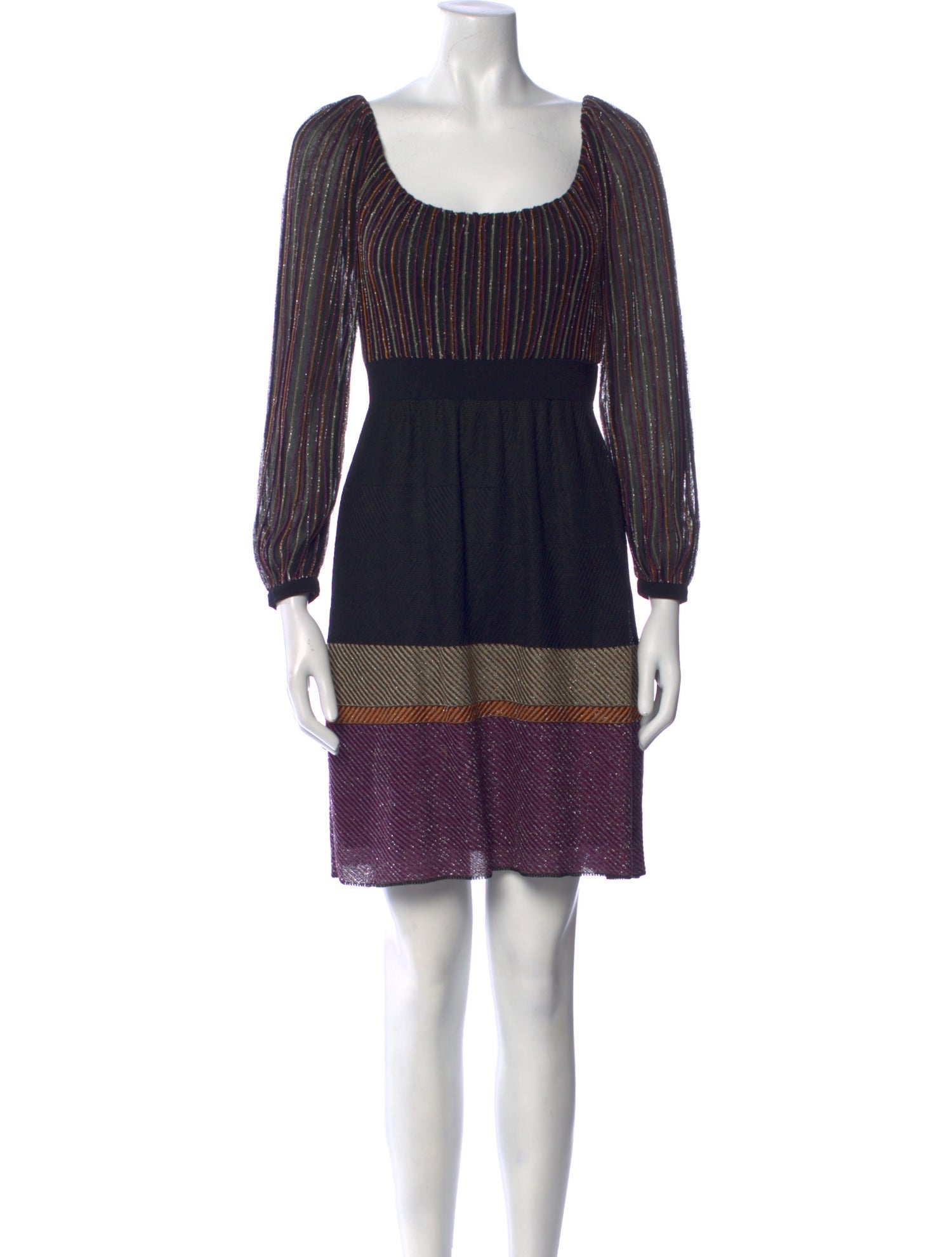M Missoni Striped Mini Dress