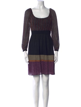 M Missoni Striped Mini Dress