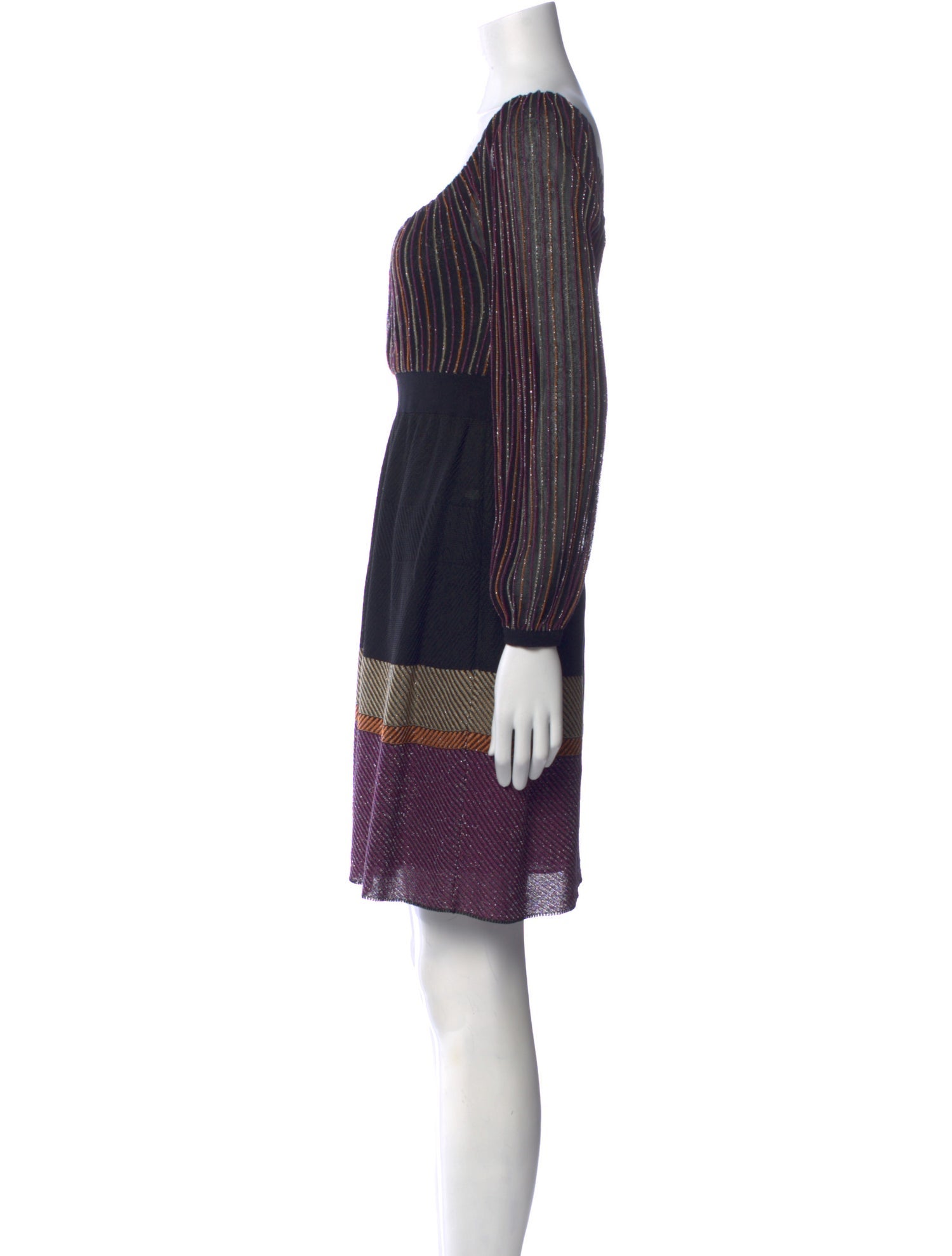 M Missoni Striped Mini Dress