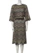 M Missoni Striped Midi Length Dress
