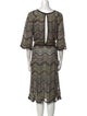 M Missoni Striped Midi Length Dress