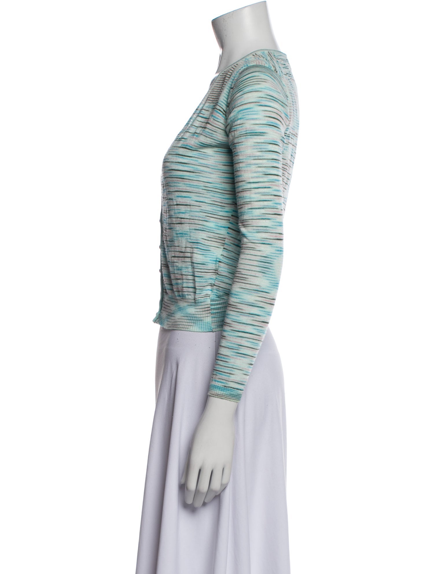 M Missoni Striped V-Neck Crop Top