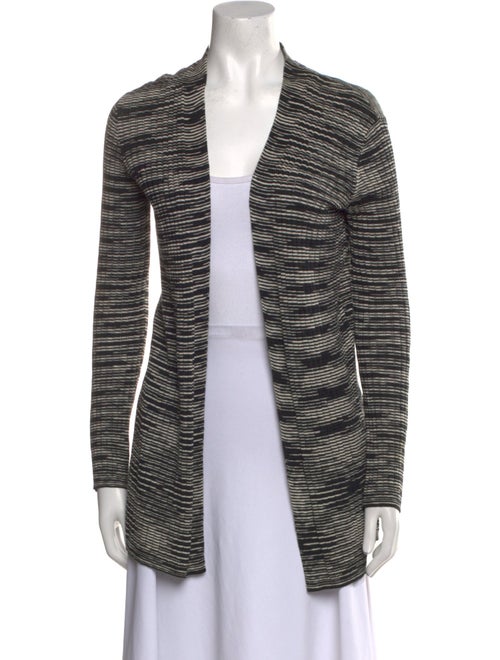 M Missoni Striped Open Front Sweater