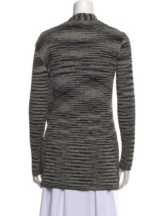 M Missoni Striped Open Front Sweater