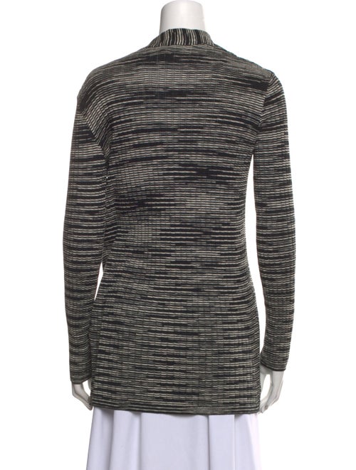 M Missoni Striped Open Front Sweater