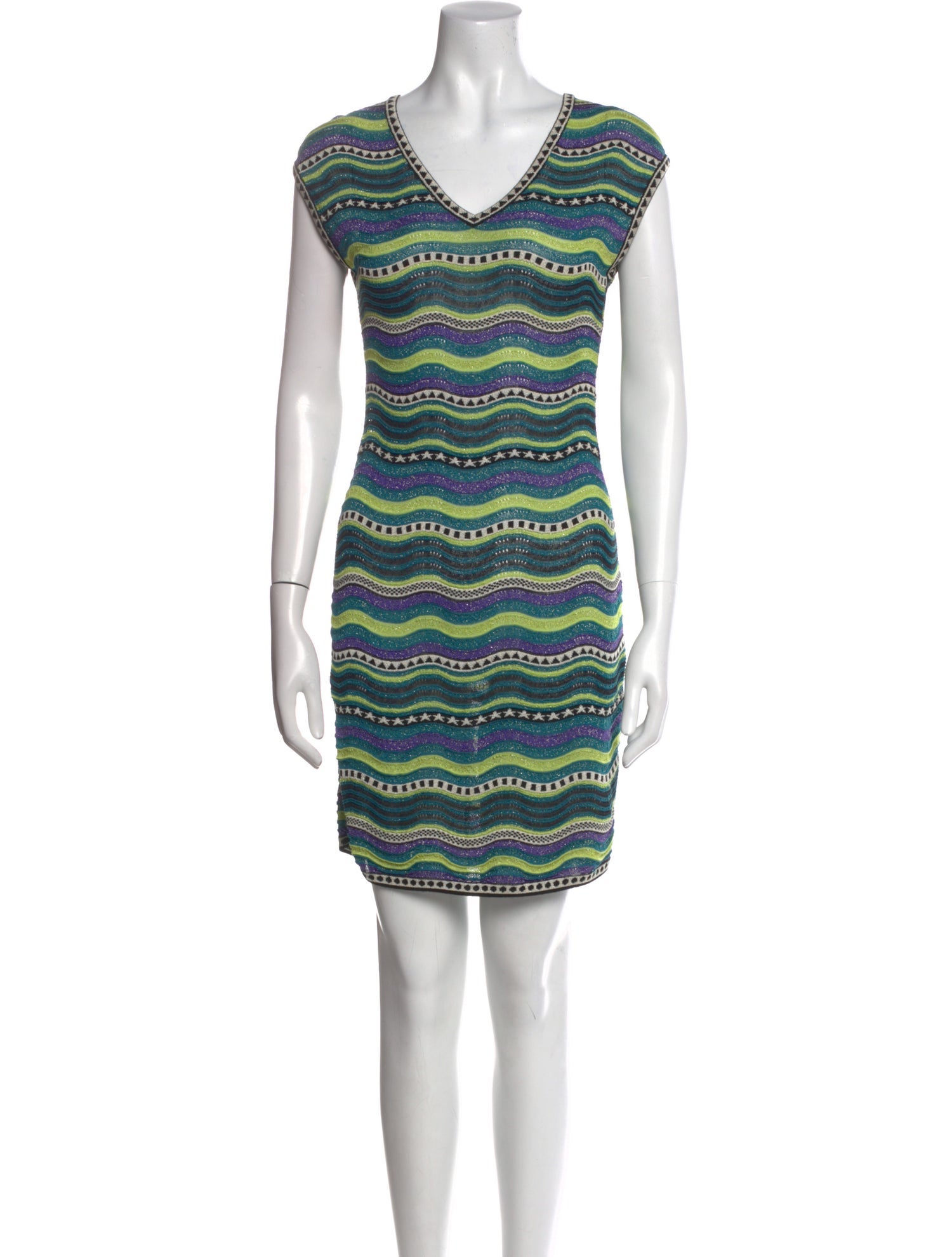 M Missoni Striped Mini Dress