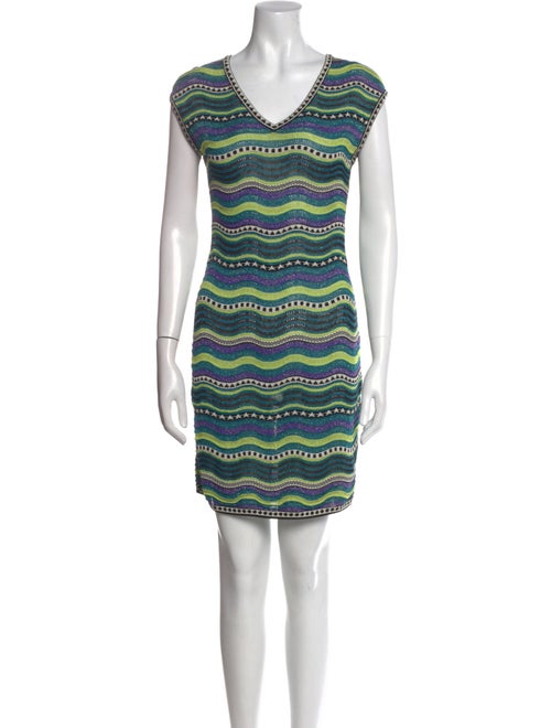 M Missoni Striped Mini Dress