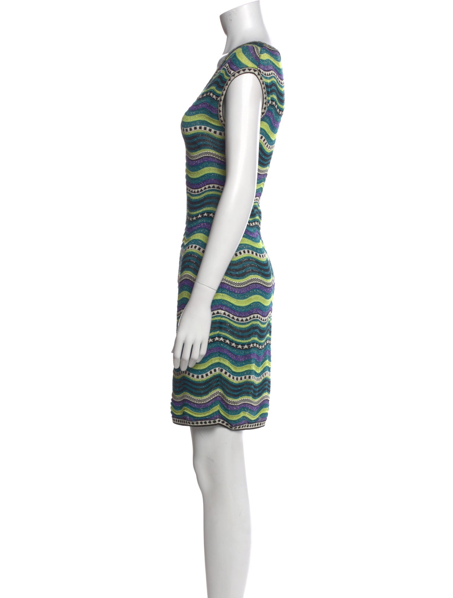 M Missoni Striped Mini Dress