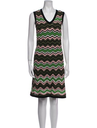 M Missoni Striped Mini Dress