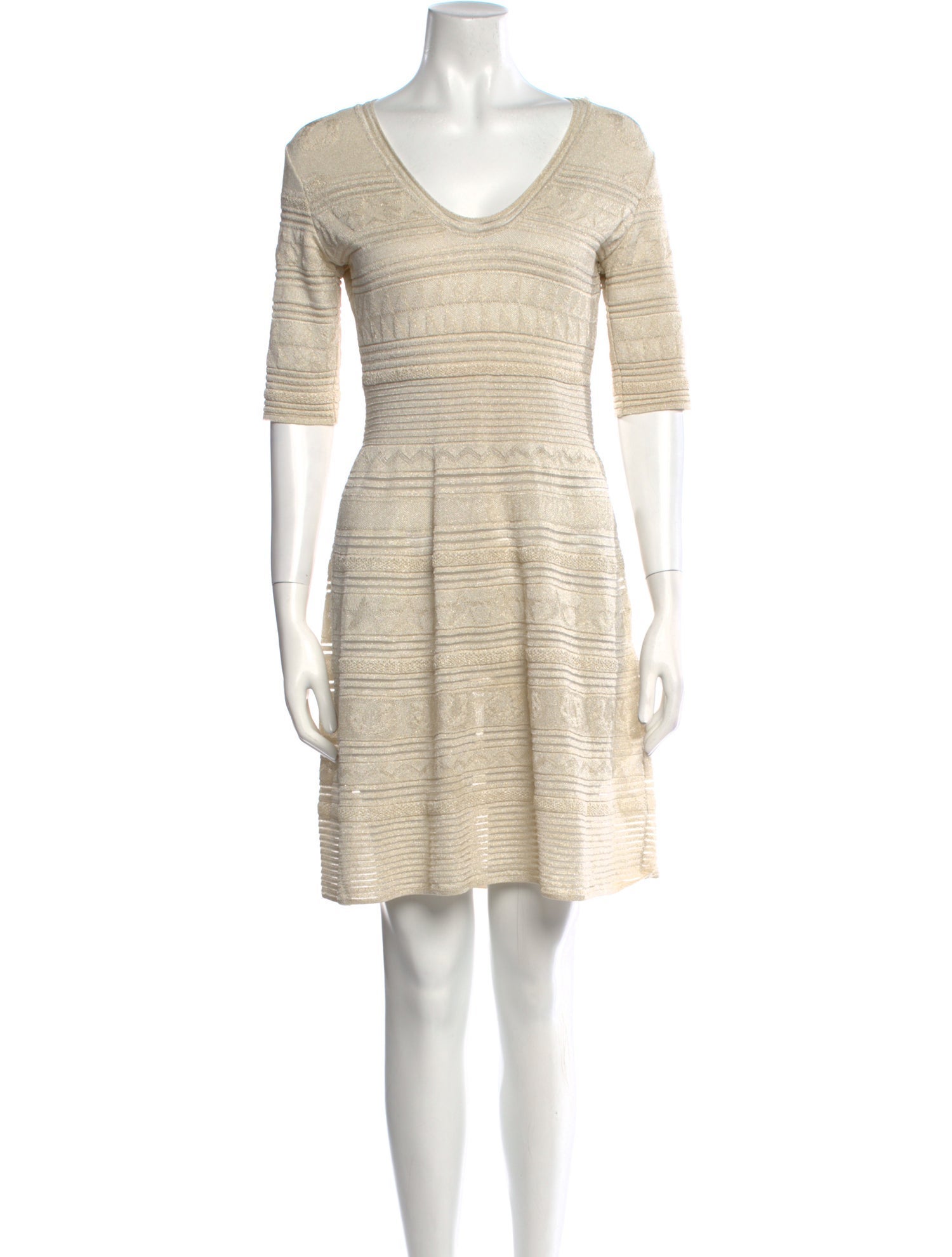 M Missoni Scoop Neck Mini Dress