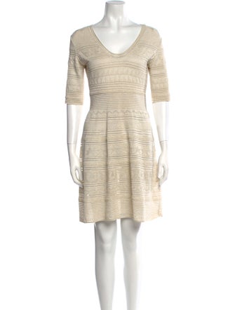 M Missoni Scoop Neck Mini Dress