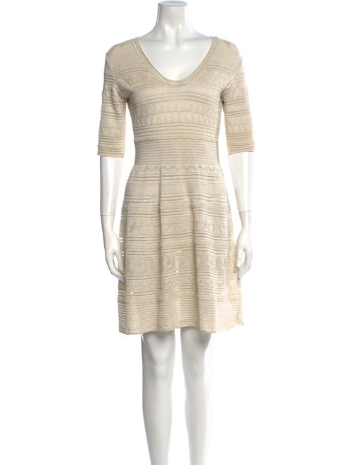 M Missoni Scoop Neck Mini Dress