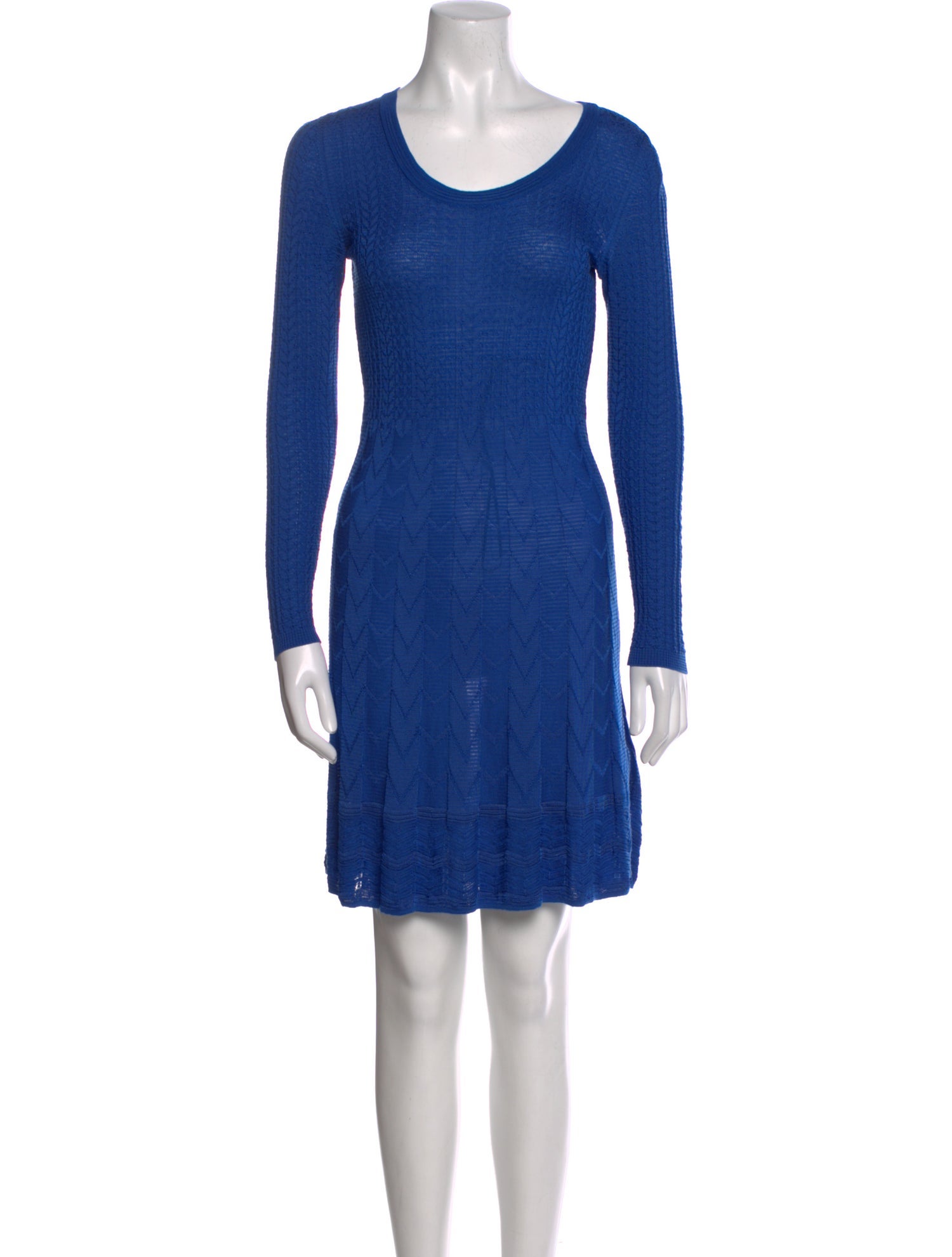 M Missoni Scoop Neck Knee-Length Dress