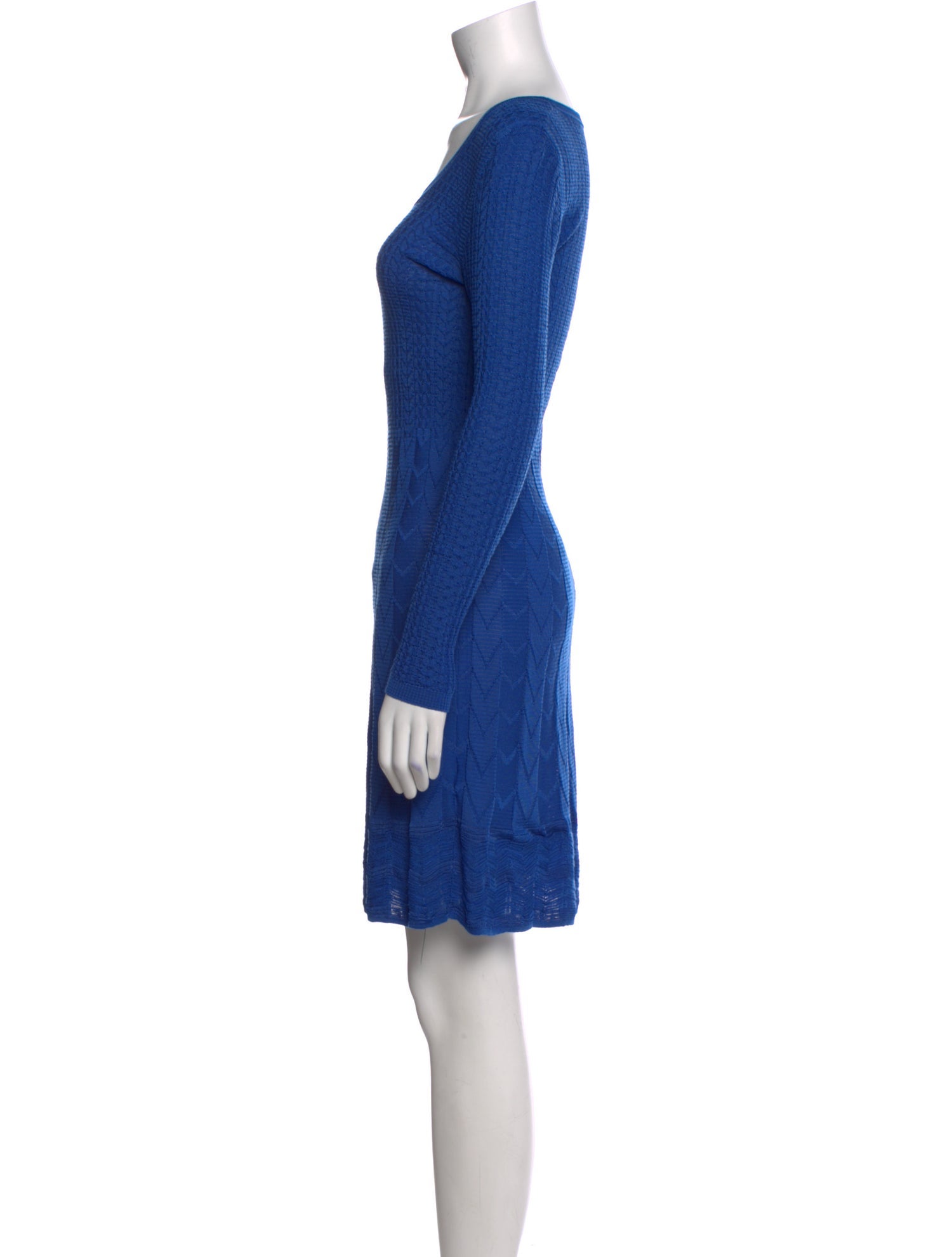 M Missoni Scoop Neck Knee-Length Dress