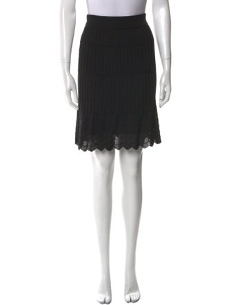 M Missoni Scalloped Accent Knee-Length Skirt