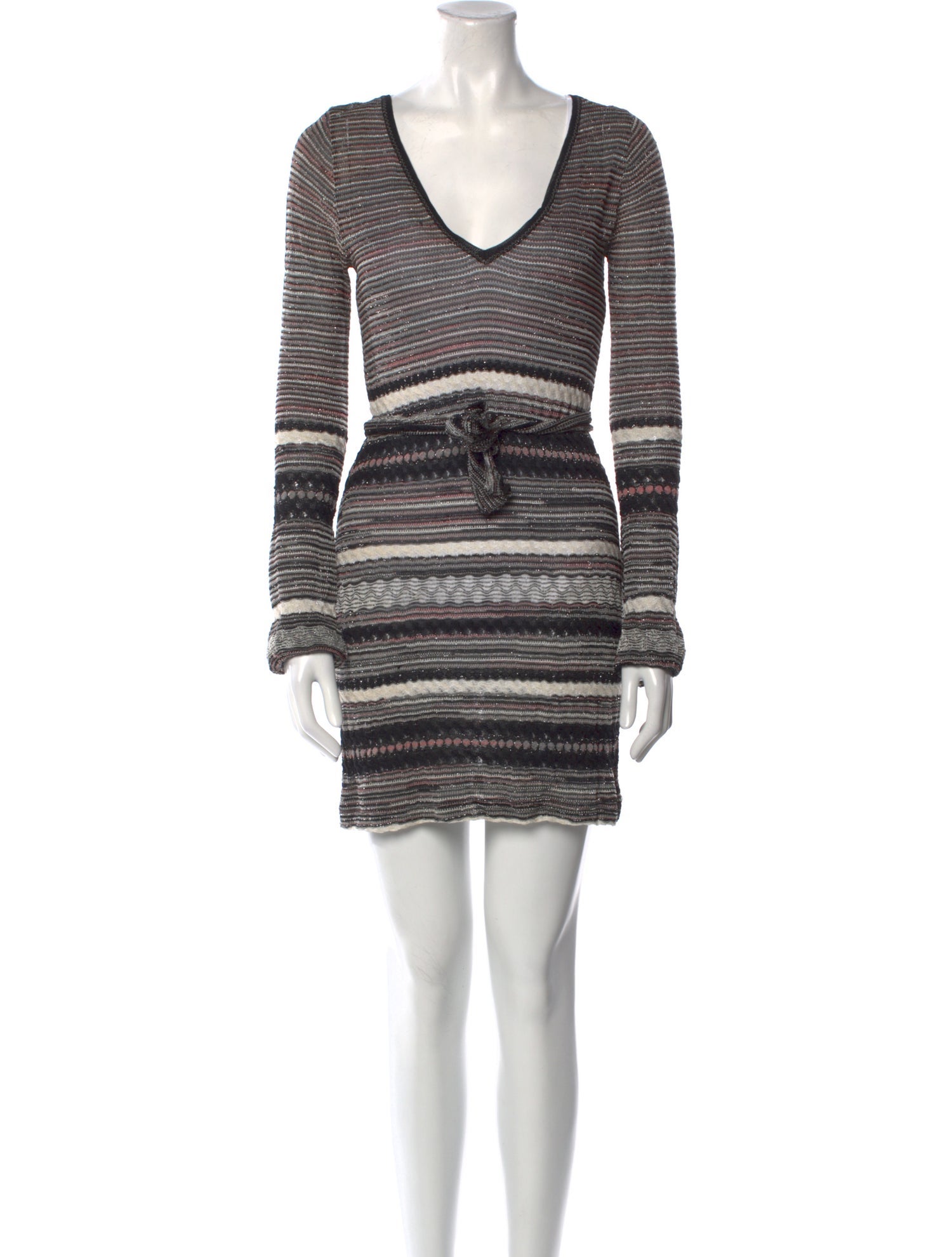 M Missoni Striped Mini Dress