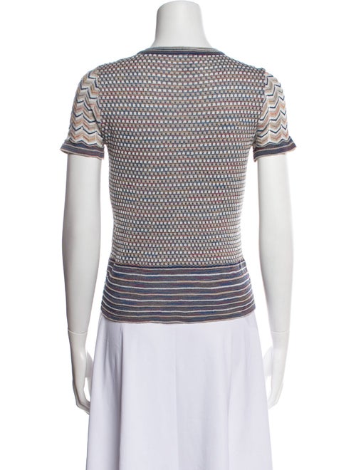 M Missoni Striped Crew Neck Top