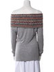 M Missoni Striped Off-The-Shoulder Top