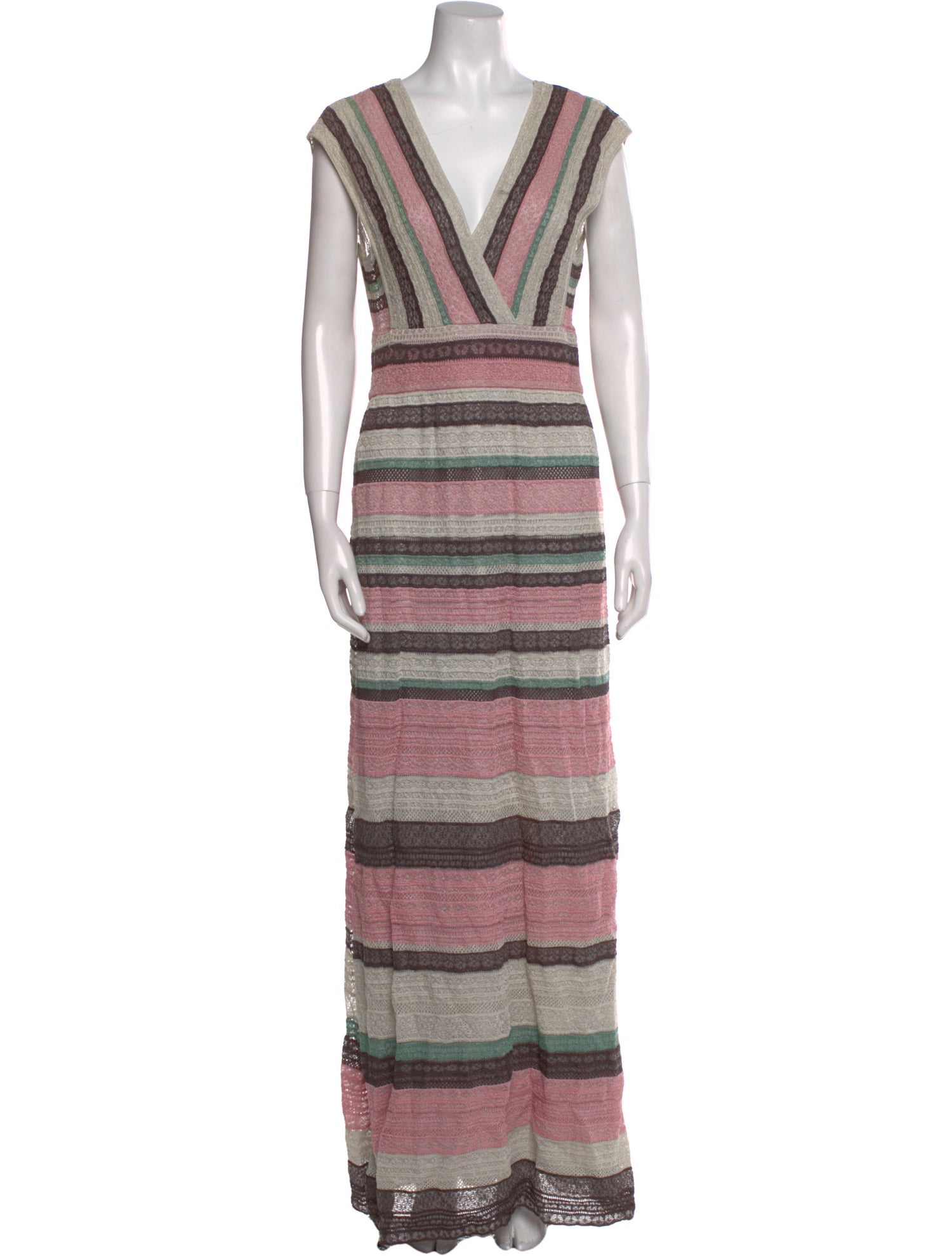 M Missoni Striped Long Dress w/ Tags