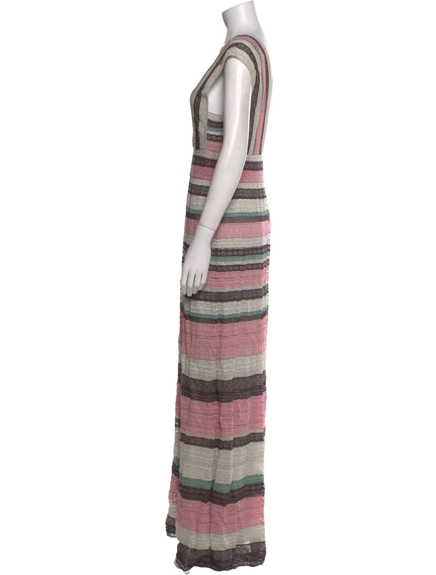 M Missoni Striped Long Dress w/ Tags