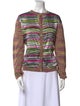 M Missoni Striped Crew Neck Sweater