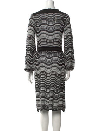 M Missoni Striped Midi Length Dress