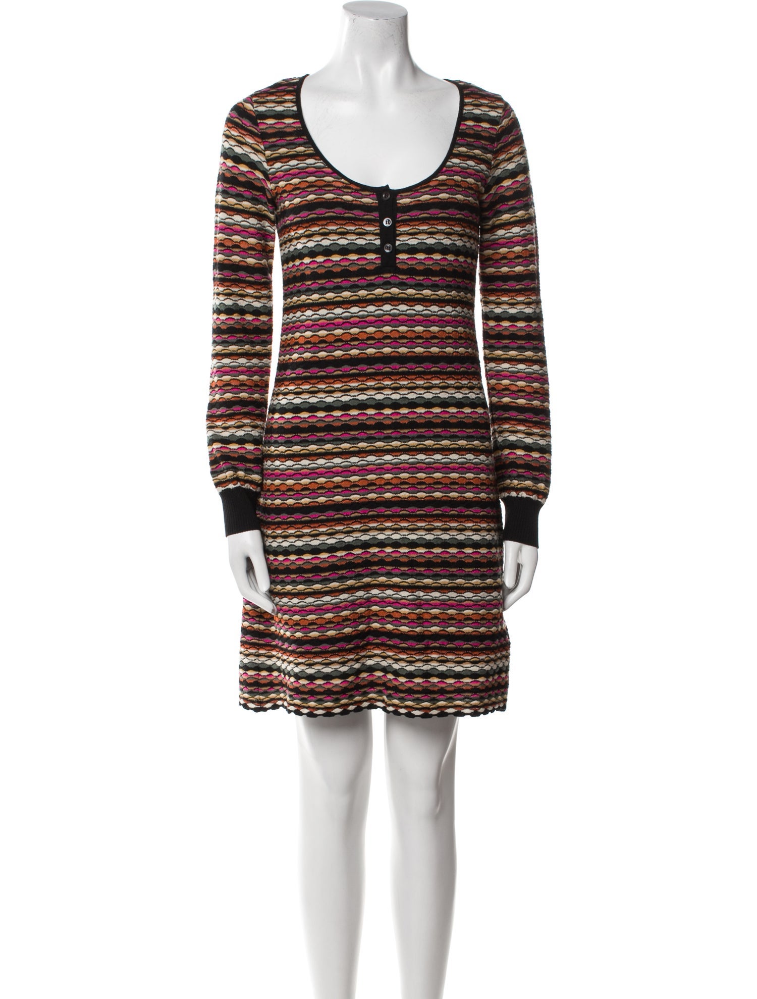 M Missoni Merino Wool Mini Dress