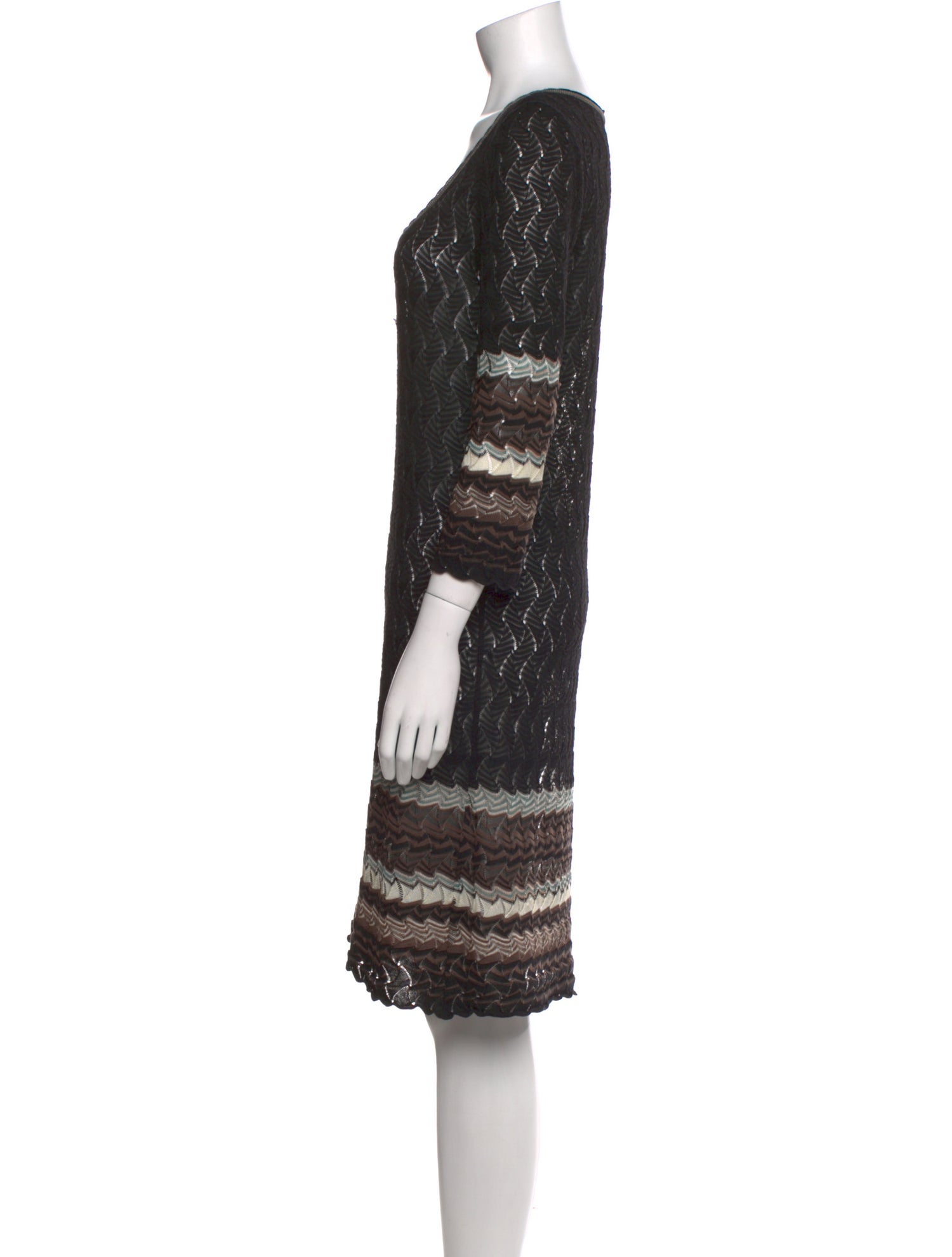 M Missoni Merino Wool Knee-Length Dress