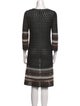 M Missoni Merino Wool Knee-Length Dress