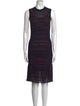 M Missoni Striped Knee-Length Dress