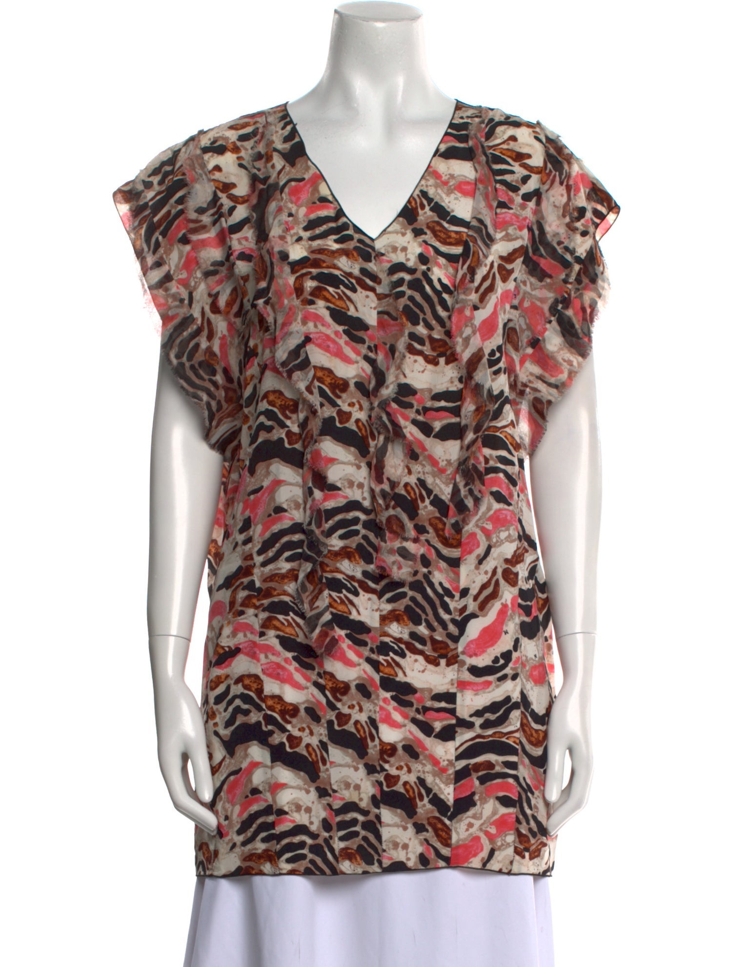 M Missoni Silk Printed Blouse