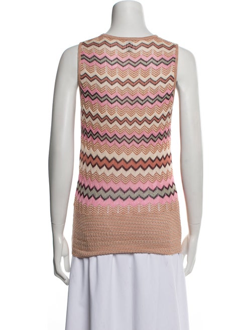 M Missoni Striped V-Neck Sweater