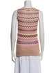 M Missoni Striped V-Neck Sweater