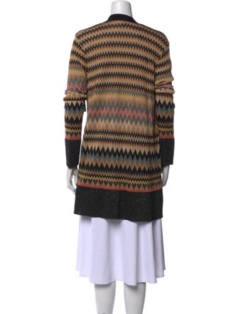 M Missoni Striped V-Neck Sweater