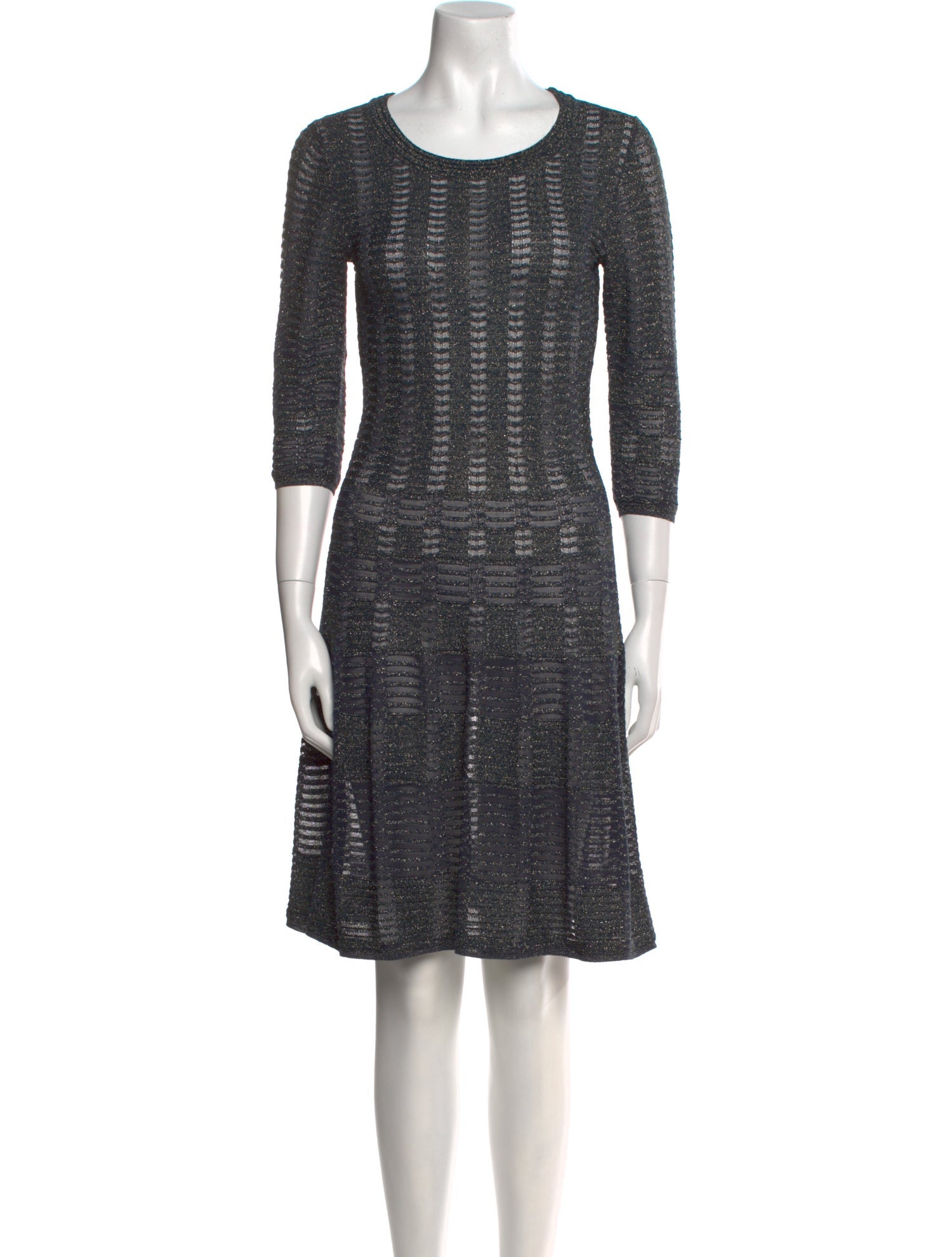 M Missoni Scoop Neck Knee-Length Dress
