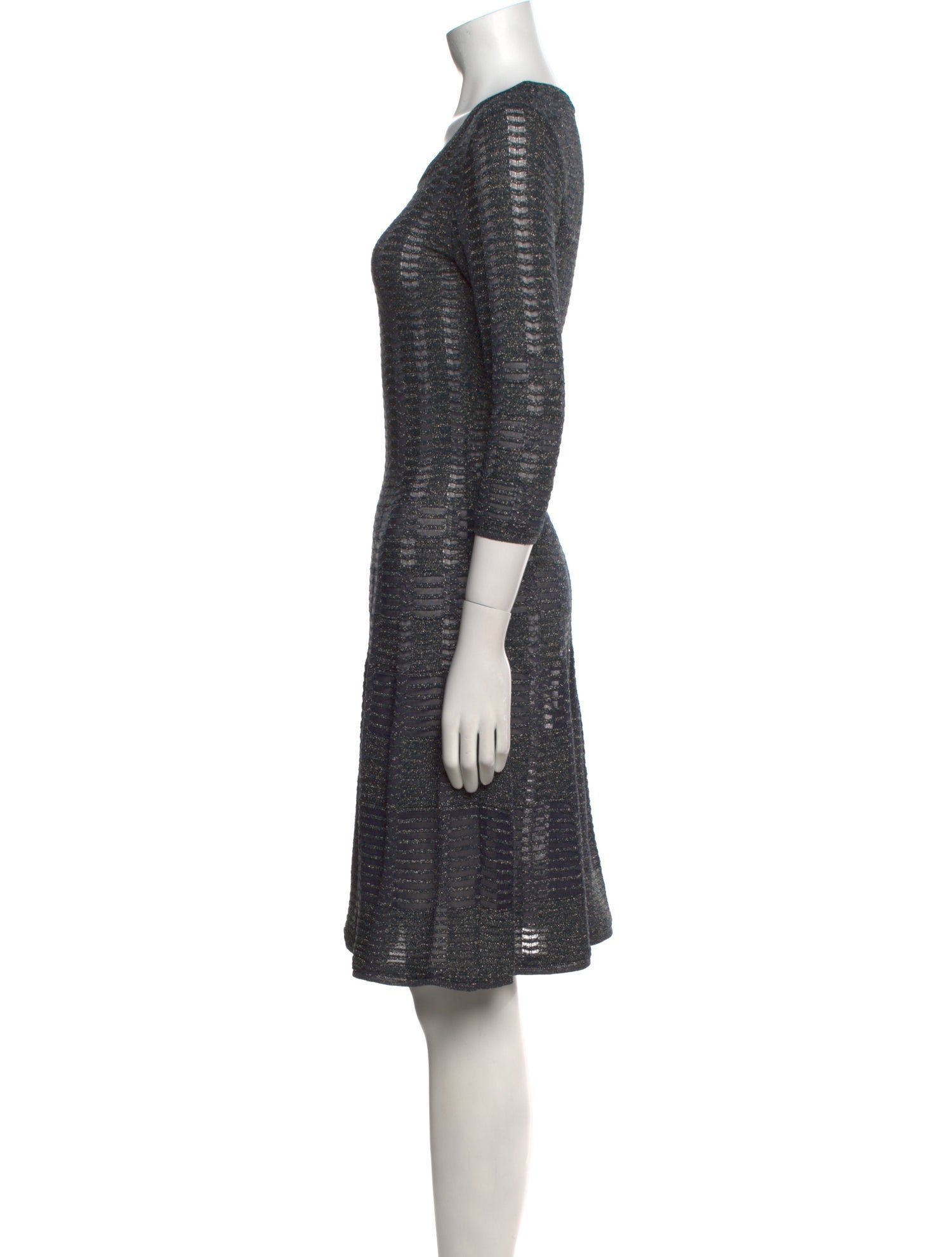 M Missoni Scoop Neck Knee-Length Dress