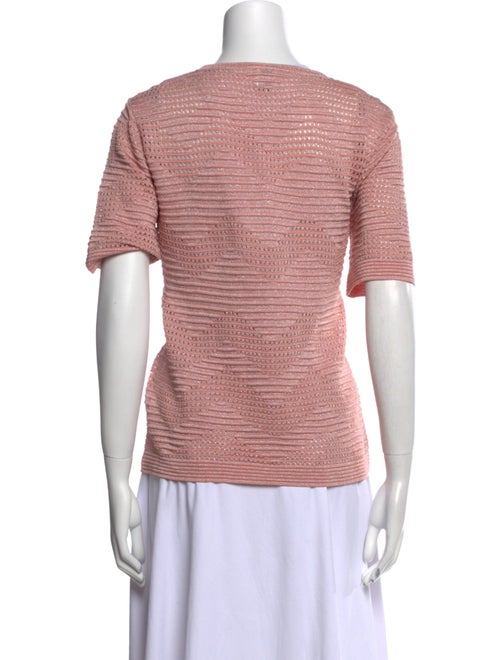 M Missoni Bateau Neckline Short Sleeve Top