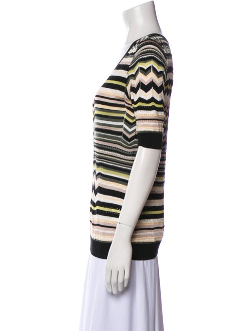 M Missoni Striped V-Neck Top