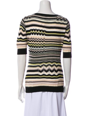 M Missoni Striped V-Neck Top