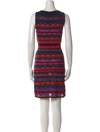 M Missoni Striped Mini Dress
