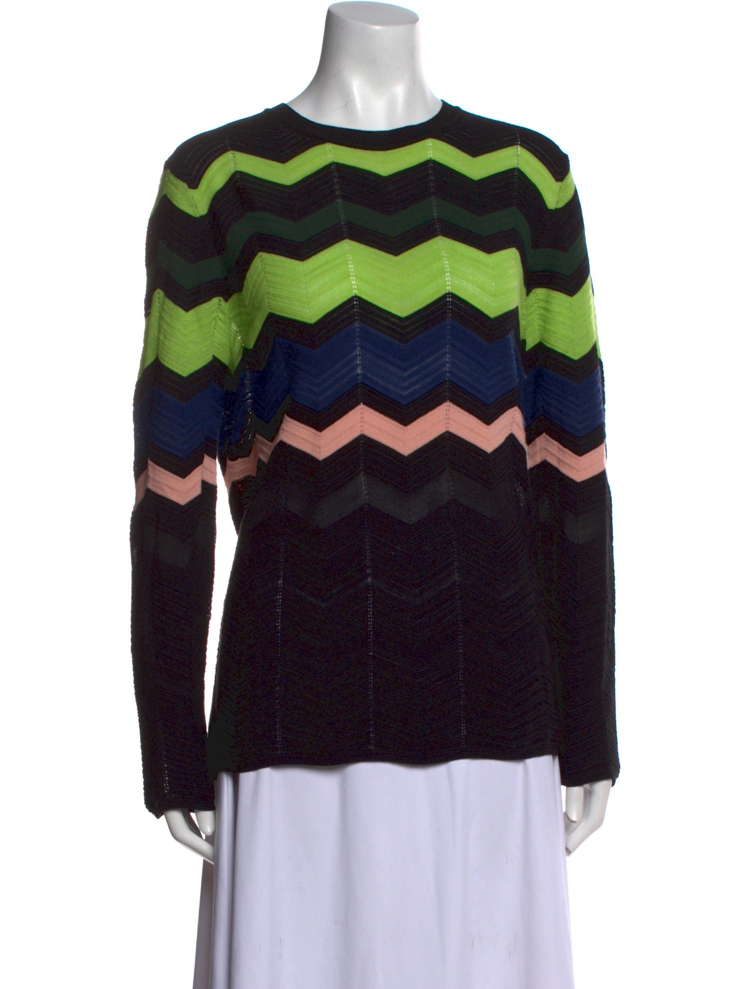 M Missoni Printed Crew Neck Sweatshirt