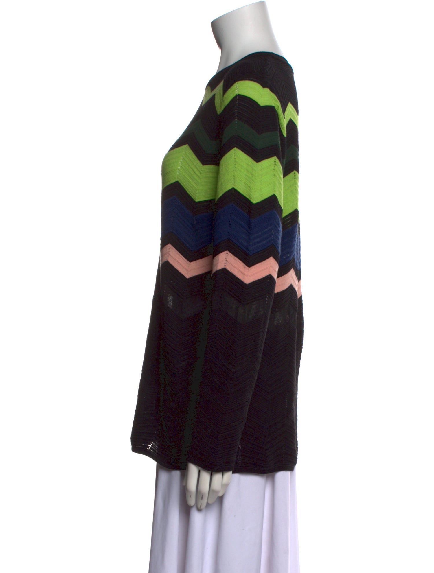 M Missoni Printed Crew Neck Sweatshirt