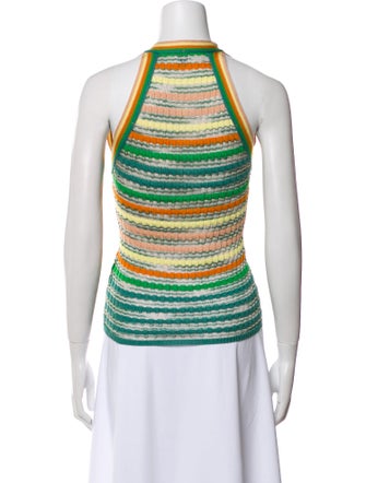 M Missoni Striped V-Neck Top