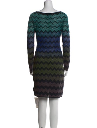 M Missoni Striped Mini Dress