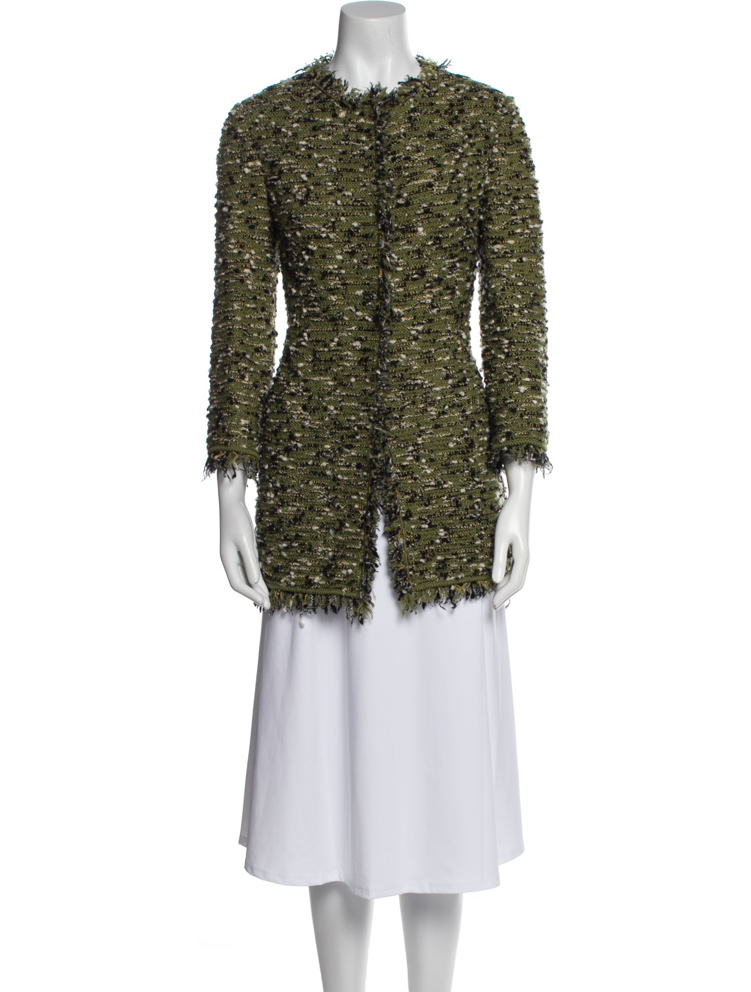 M Missoni Merino Wool Tweed Pattern Jacket